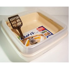 IRIS CA-400N 日本 IRIS 貓用廁所(有砂隔)-茶色